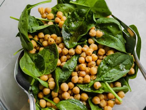 Chickpea Spinach Salad